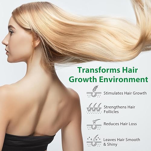 Miniatura 7 de Juego de 2 barras de champú y acondicionador de aceite de romero para hombres y mujeres, fortalece el cabello, espesa las hebras, controla el