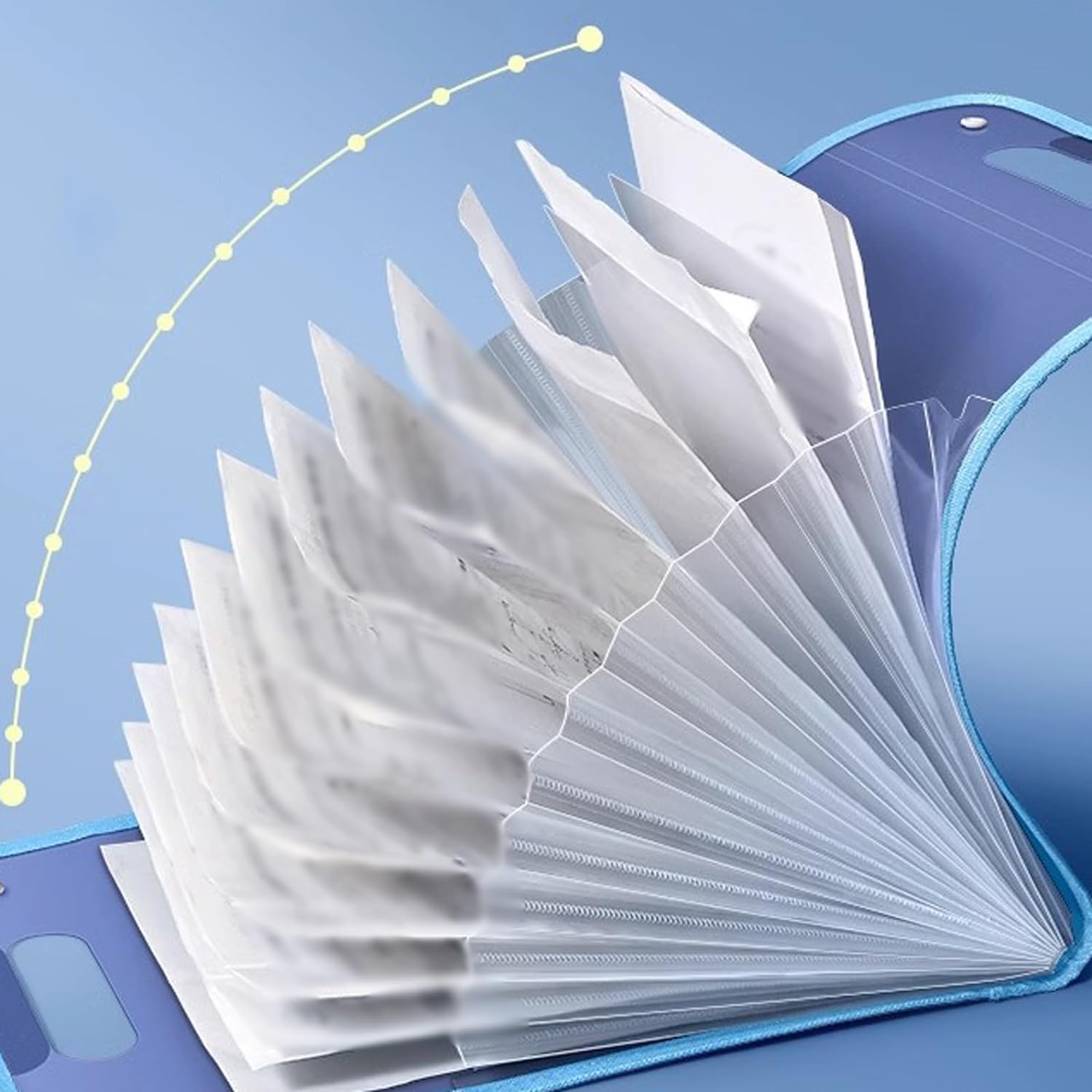 organizador de archivos en acordeón, Carpeta de archivos Carpeta de mano A4 de 3 piezas Organizador de 13 capas de gran capacidad Bolsa de archivos vertical con cierre a presión Carpeta de plástico mu