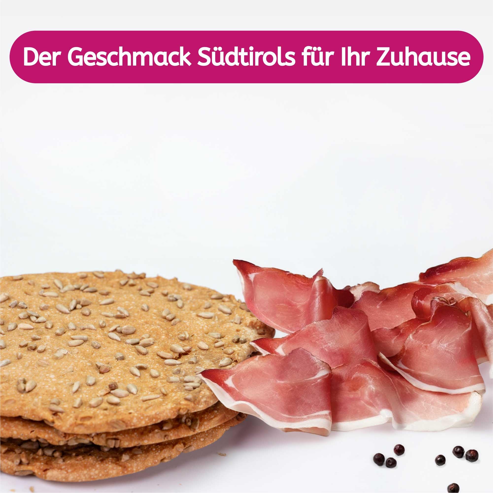 GUSTOS - Südtiroler Schüttelbrot aus Roggenmehl mit Sonnenkerne. 8 Packungen zu jeweils 150g - Knusprig und leicht verdaulich
