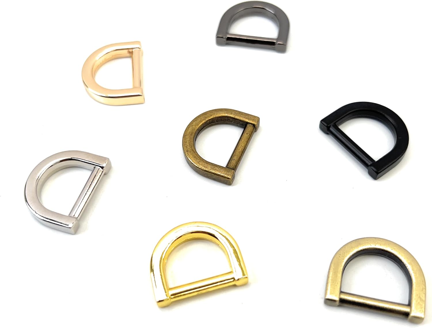 10 Pcs Metal D Rings for Purses & Leather Craft image 4