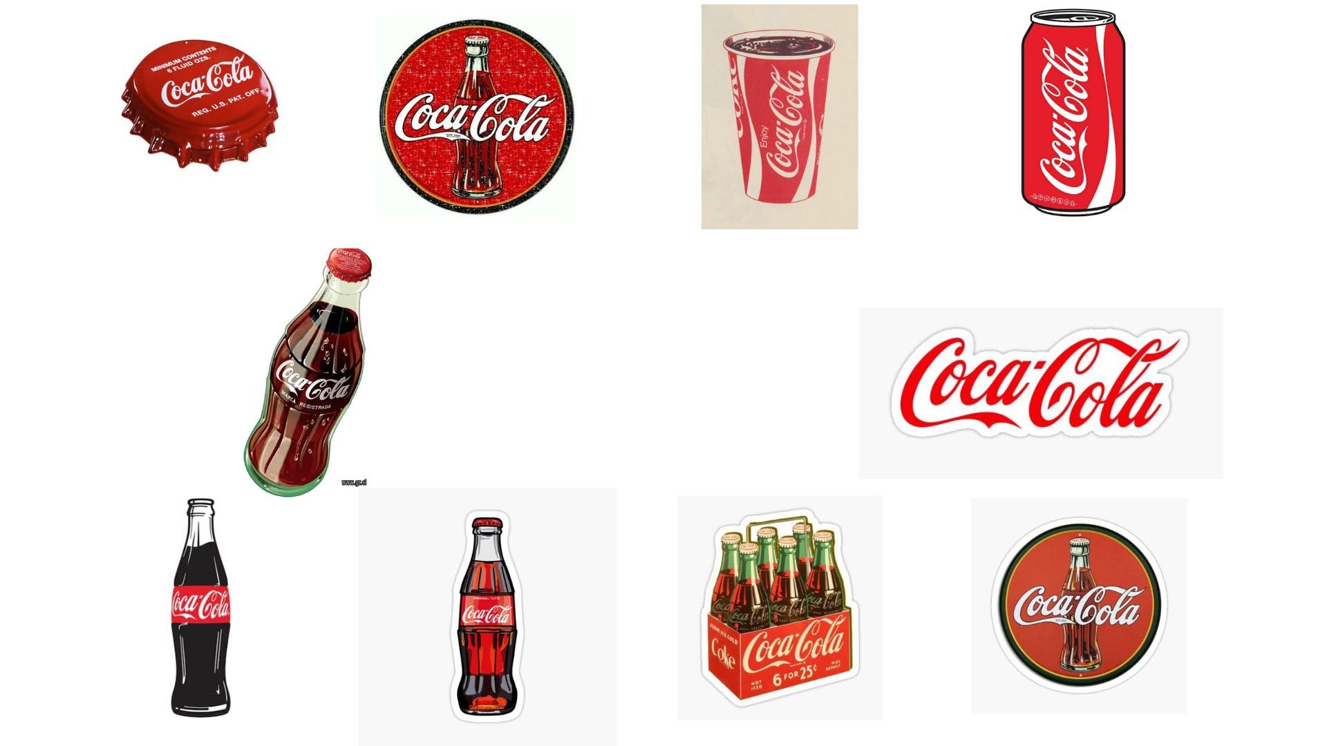 Coke Cola Drink Pack of 10 Stickers(2.5 x 2.5 Inch) for Scrapbooking/Laptop/Phone/Luggage/Fridge/Bottle/Guitar/Toys (B0CKZK2JX5) Amazon Price History, Amazon Price Tracker