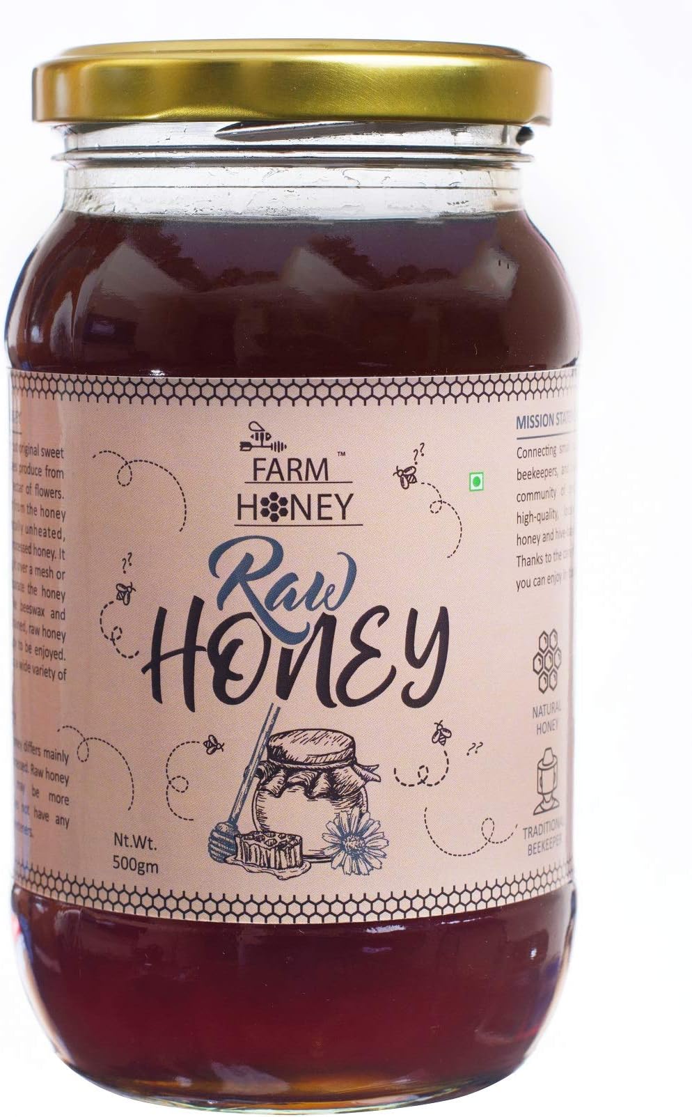 Raw Honey Unprocessed 500g