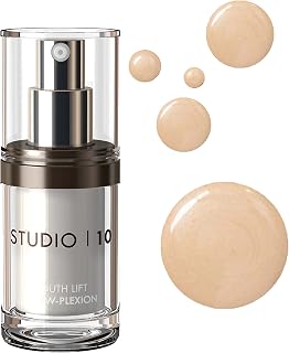 Studio 10 Skin Lift Glow-Plexion - Liquid Primer, Illuminator and Highlighter - Hydrates, Firms & Lifts Mature Skin for a Youthful Radiant Glow - Versatile Face Makeup