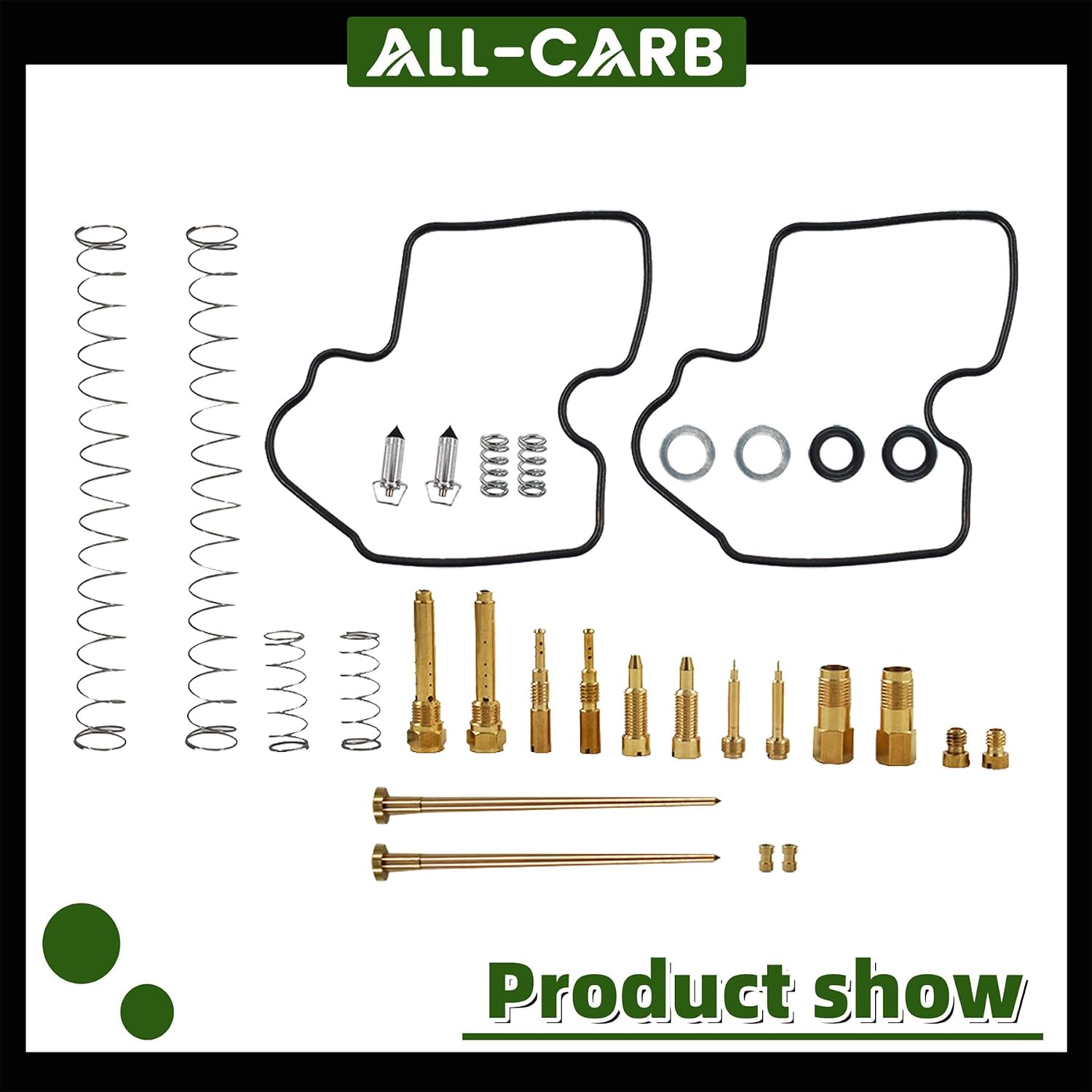 2x Carburetor Carb Repair Kits Replacement for Kawasaki KFX700 2004-2009