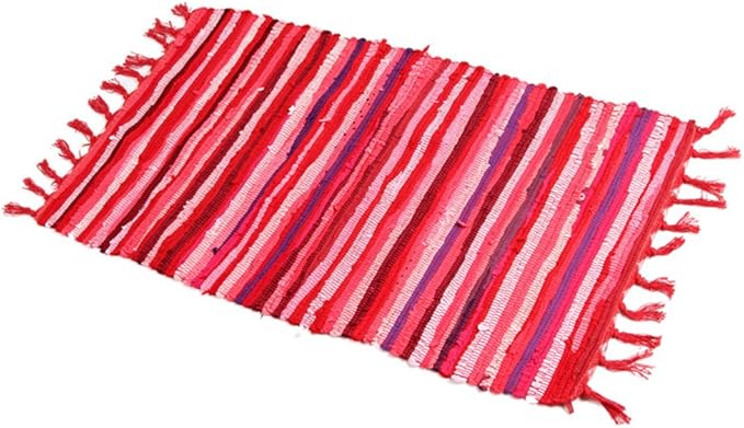 Amazon.com: Zeafeel Chindi Rag Rug, Machine Washable Cotton Reversible ...