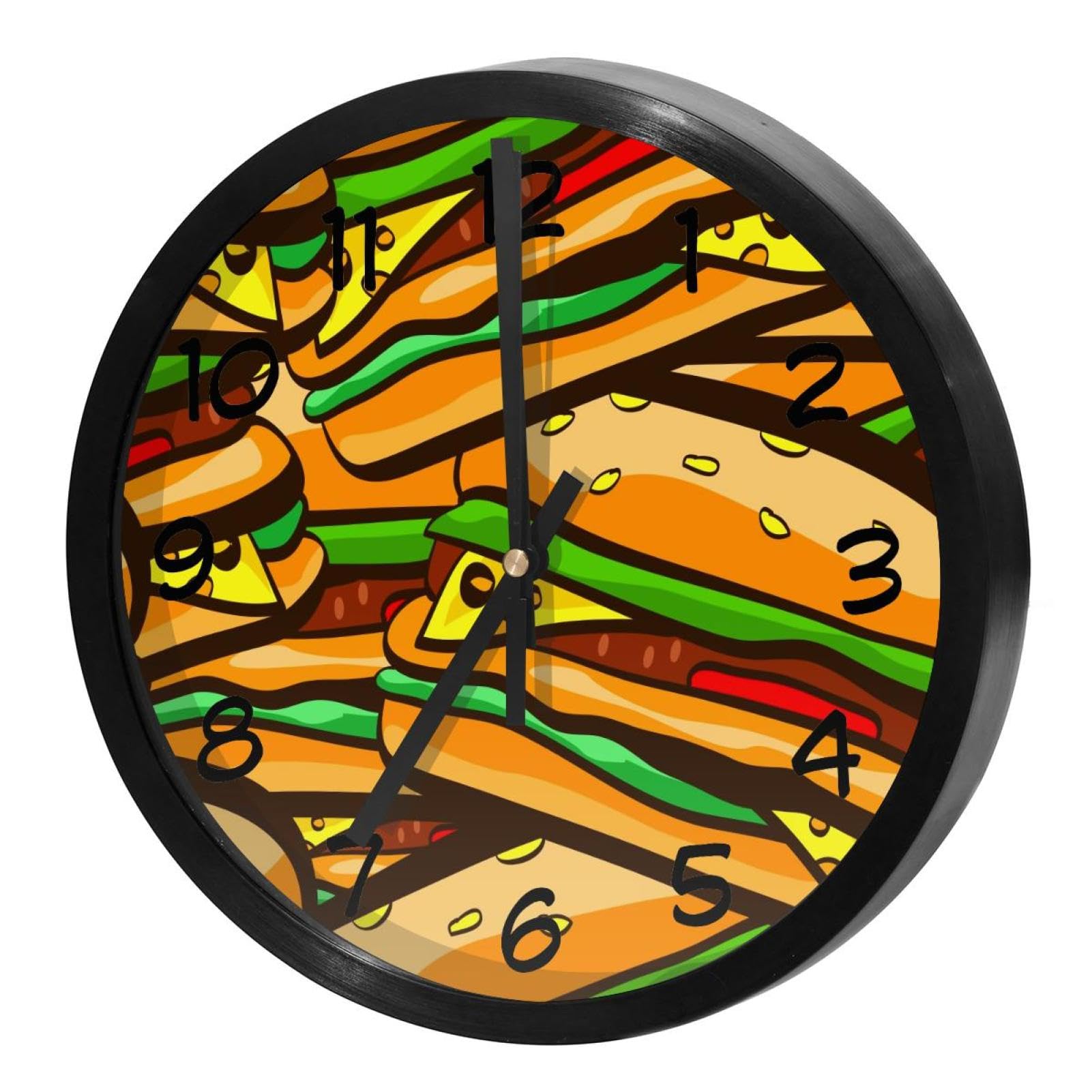 Horloge murale silencieuse sans tic-tac pour chambre et espace de travail