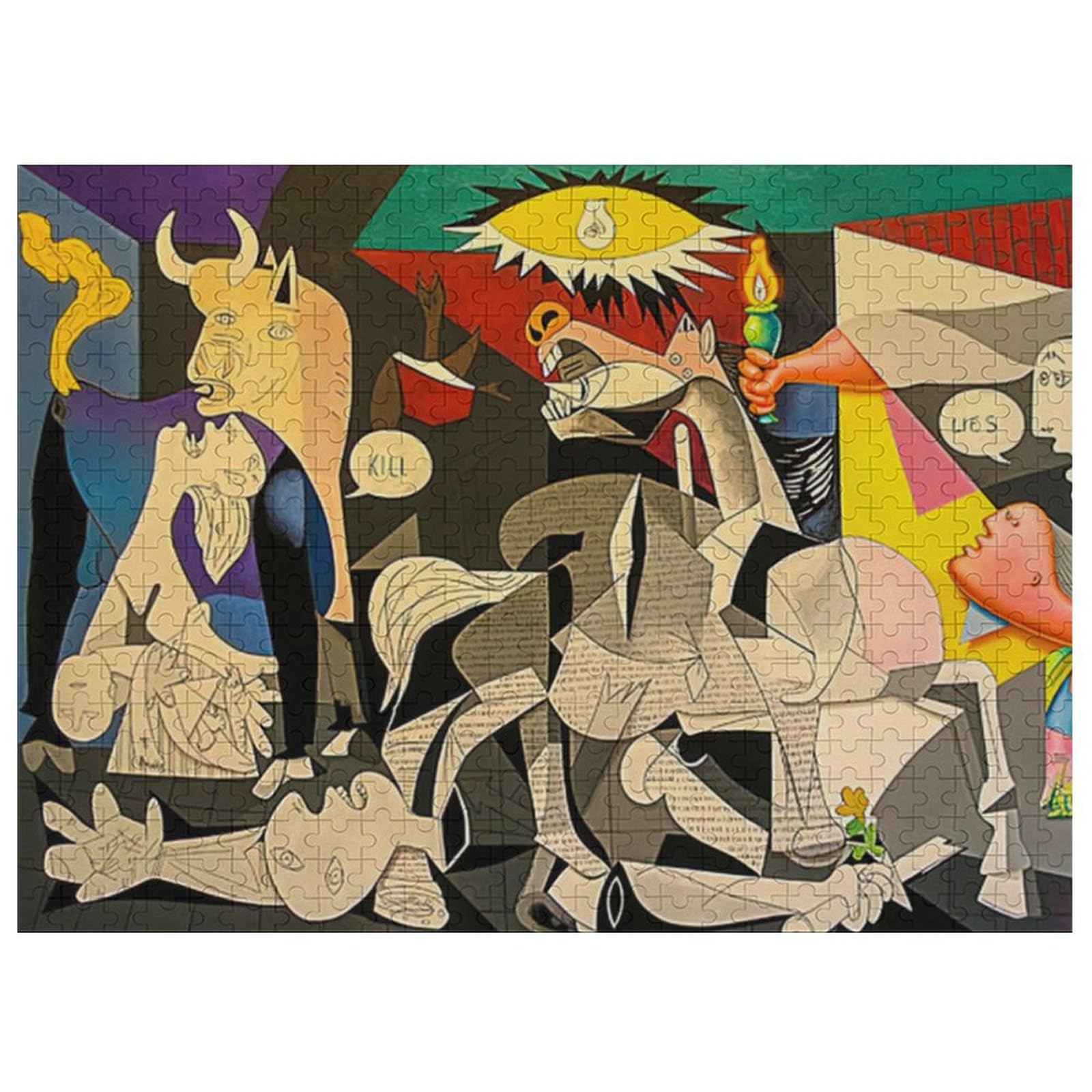 ピカソの絵 Amazon | ピカソの絵 ピカソのゲルニカ 木製パズル パズル 娯楽