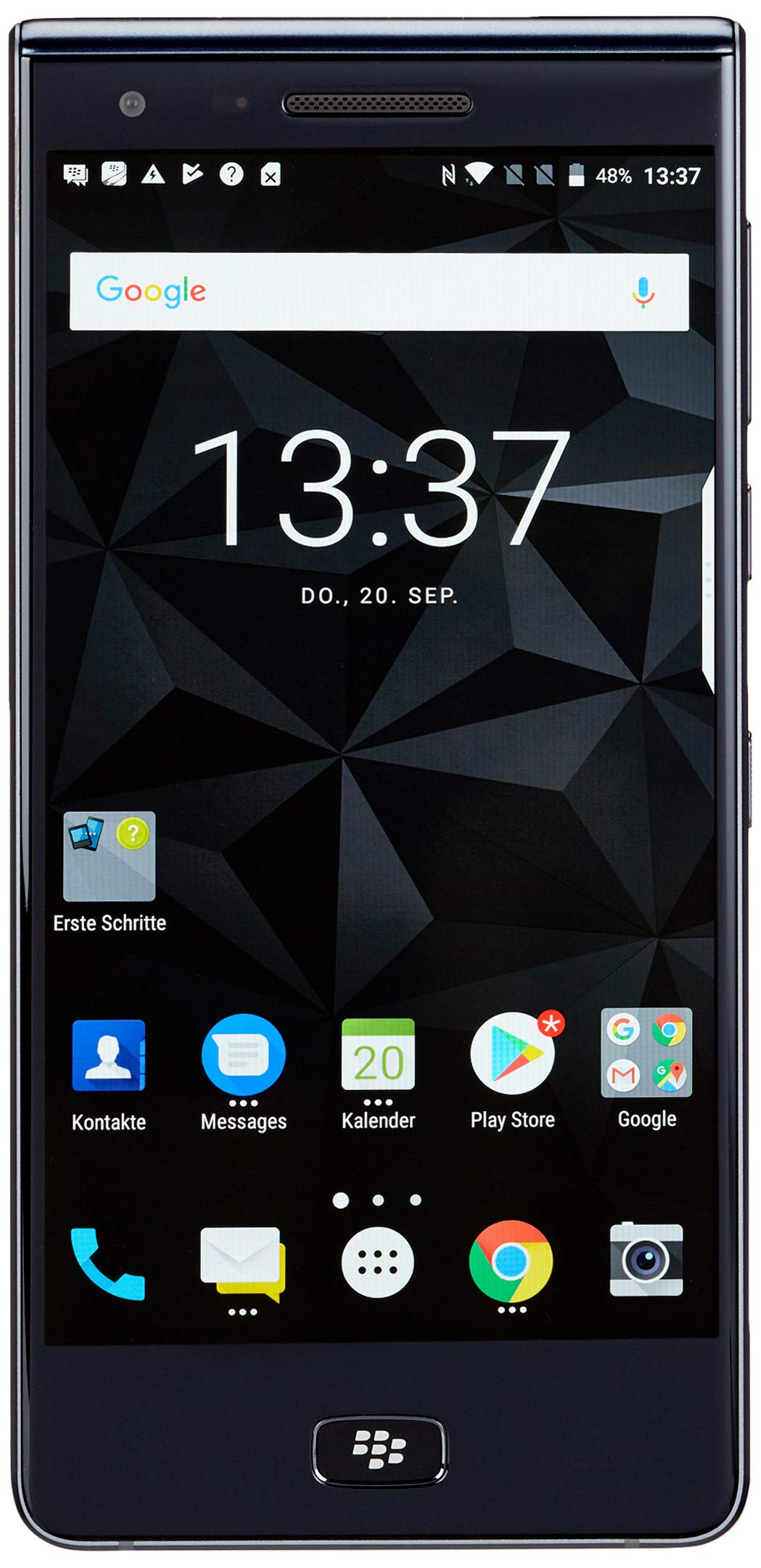 BlackBerry Motion Smartphone (5,5 Zoll), 12MP Kamera, 4.000 mAh Akku mit Schnellladefunktion, 32GB ROM / 4 GB RAM, Staub- und Spritzwassergeschützt (IP67), DUAL SIM, schwarz