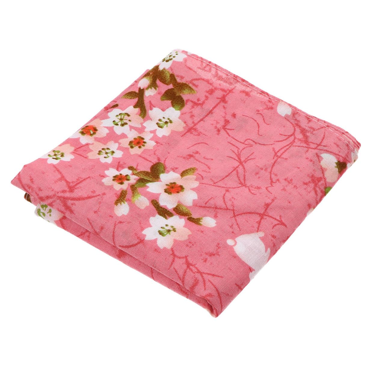 Fazzoletto Giapponese In Tessuto 50 Cm Motivo Floreale Rosa - Per Avvolgere Bento, Decorare Tavoli E Picnic