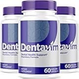 (3 Pack) Dentavim, Dentavim Capsules, Dentavim Advanced Formula Pills, Dentavim All Natural Vitamins for Oral Protection, Dentavim Reviews, 180 Capsules for 3 Months