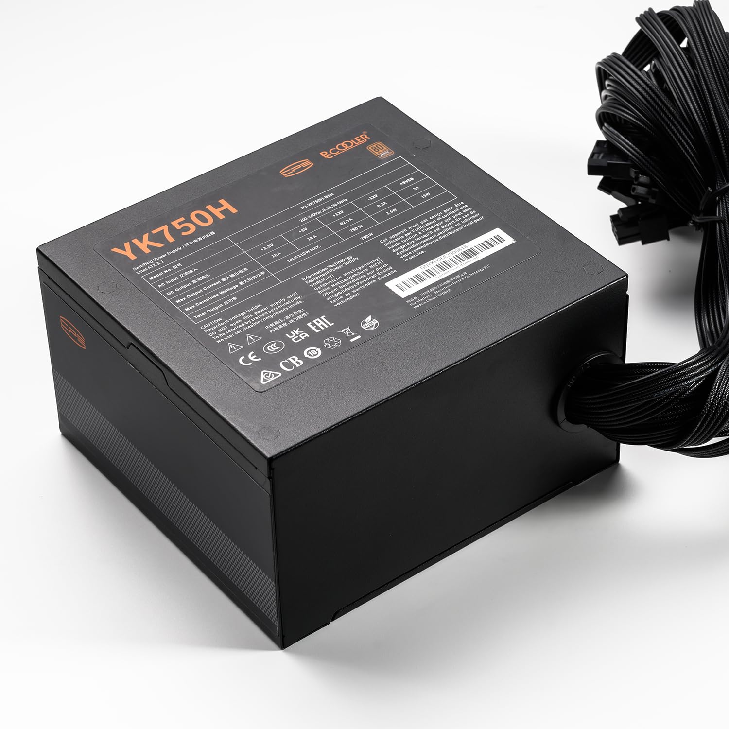CPS PCCOOLER YK750H Alimentation 750W ATX 3.1 PCIE 5.1