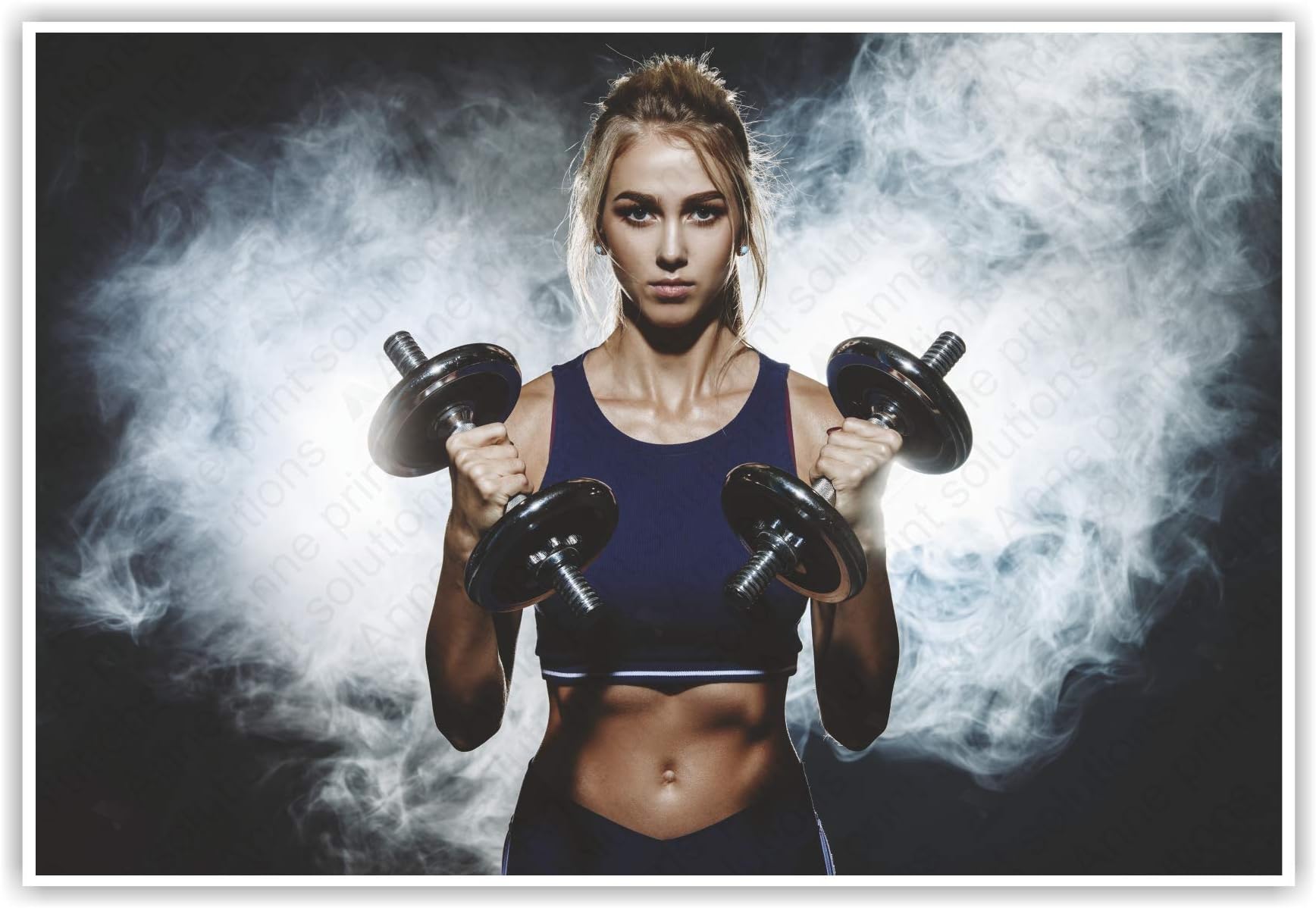 Anne Print Solutions® Gym Poster For Girls | Gym Poster Motivational Poster (Without Frame) Pack 1 Pcs Size 13 Inch X 19 Inch* Multicolour