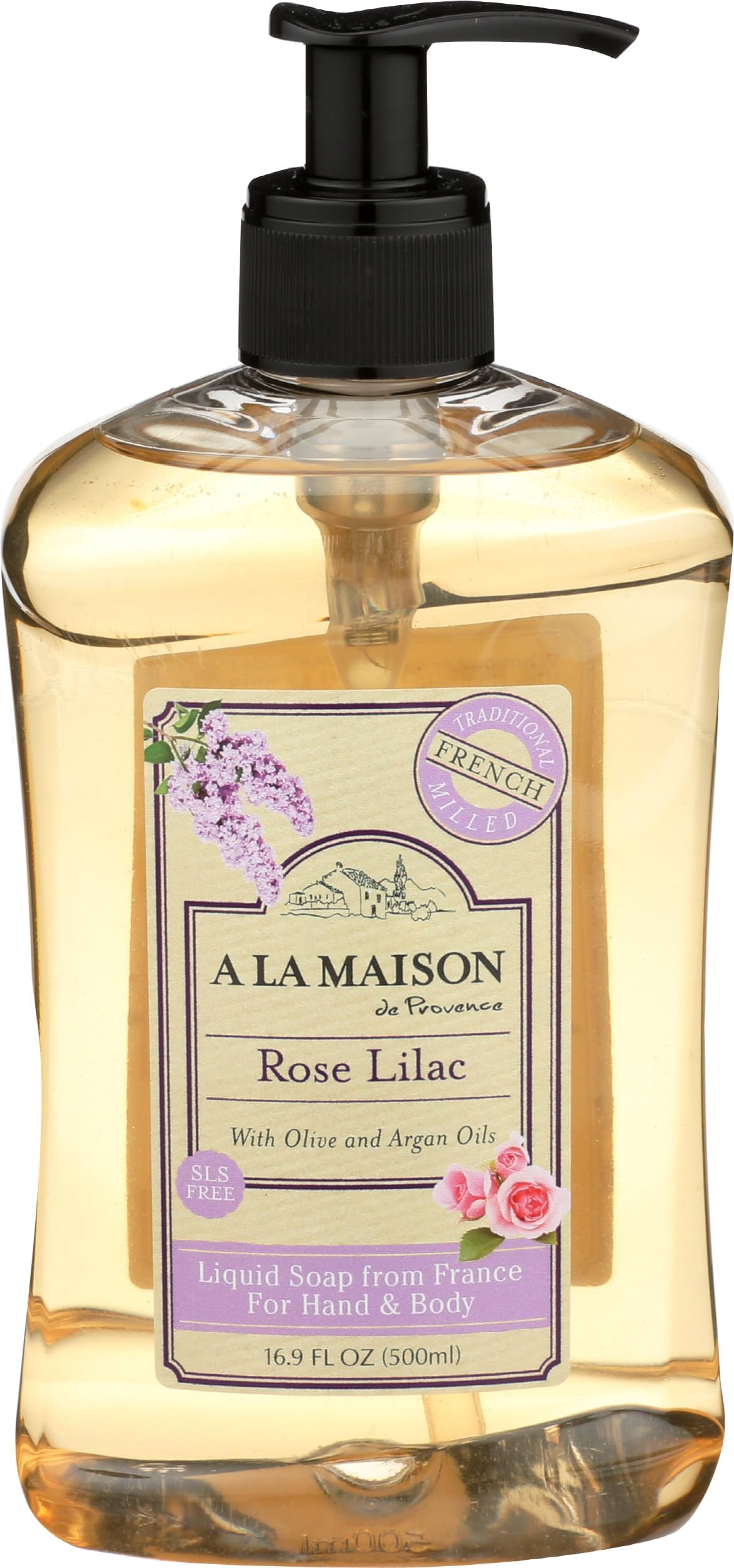 A La Maison, Soap Liquid Hand Body Rose Lilac, 16.9 Fl Oz