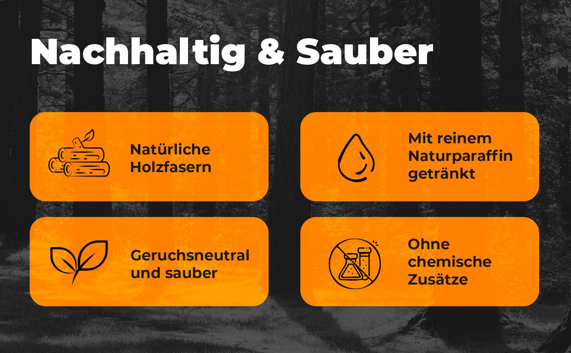400x Silver Fidibusse - natürliche Kaminanzünder aus Holzfaser & Naturparaffin - saubere, geruchsfreie Verbrennung - Lange Brenndauer - für Kamin, Ofen, Grill & Lagerfeuer geeignet