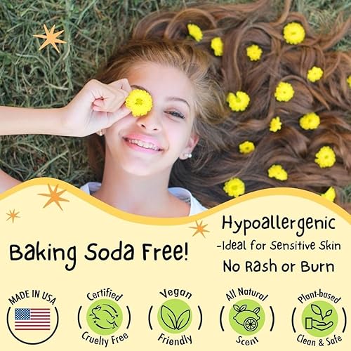 Miniatura 3 de MONA BRANDS - Desodrante 100% natural para niños y niñas, desodorante seguro para niños, sin bicarbonato de sodio, aluminio o aromas sintéticos,