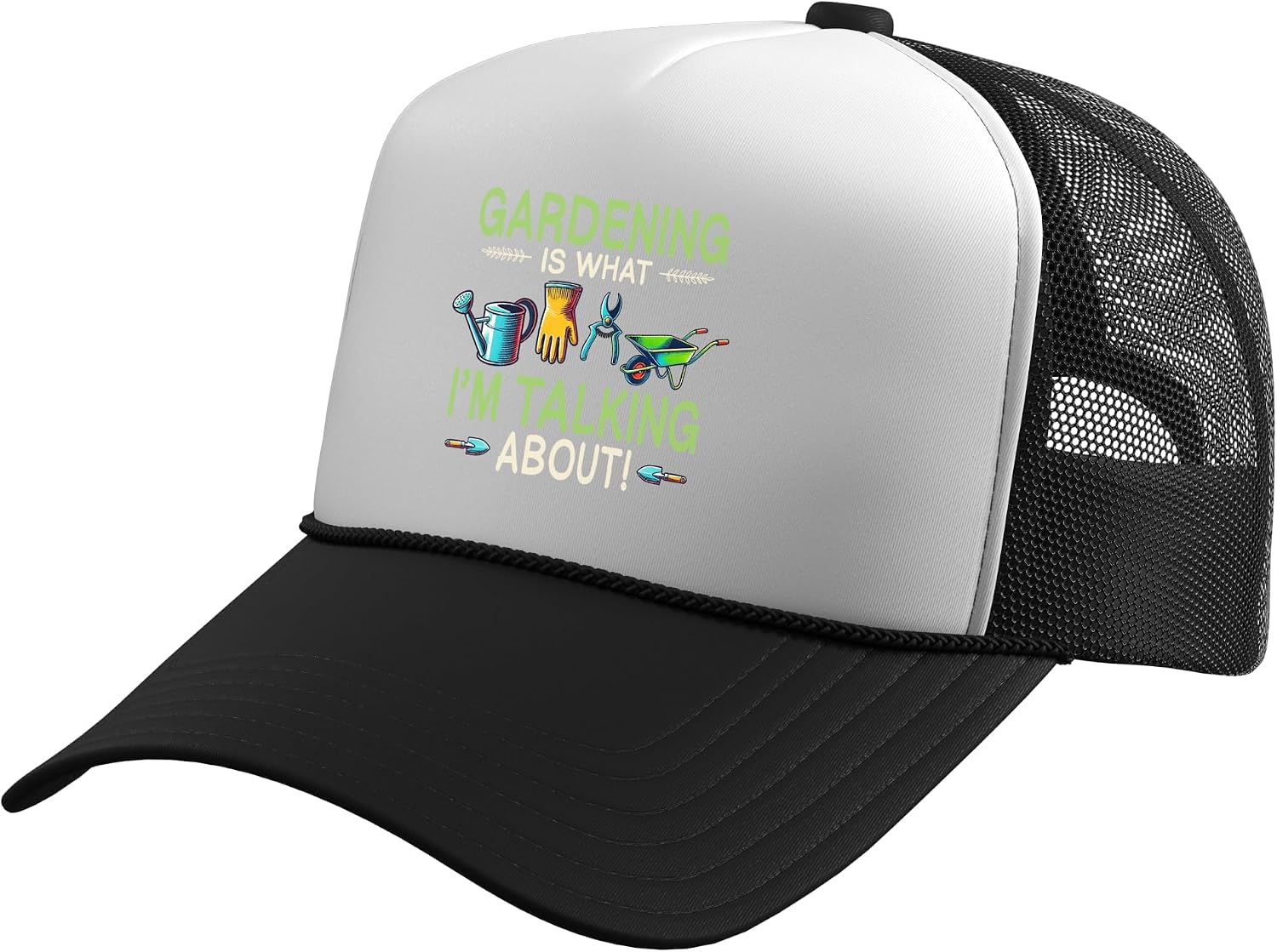 Gardening is What Im Talking About Garden Tools Gardener Trucker Hat with Adjustable Mesh Back