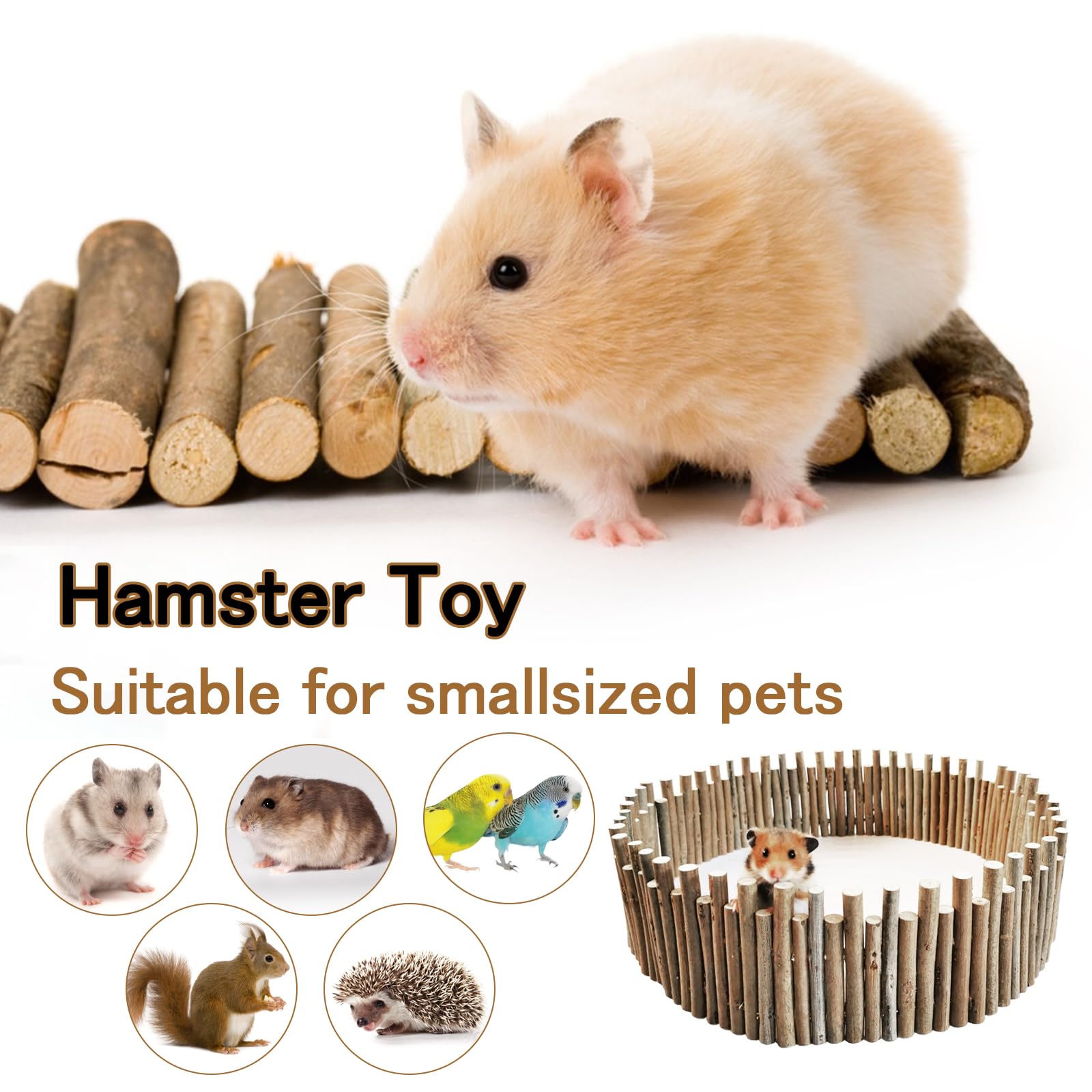 Hamster Houten Hek, Hamster Houten Brug Hamster Ladder Hamster Barrière