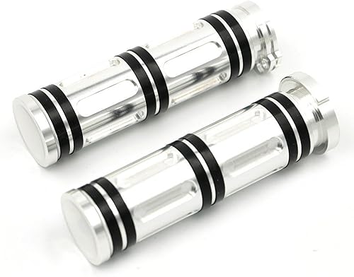 HANSWD. Manijas resistentes con corte lateral CNC de 1 pulgada para manubrio de Harley Davidson Sportster Dyna Softail Touring.