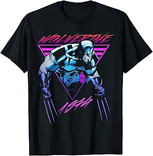 Marvel X-Men Wolverine Neon Retro Logan T-Shirt