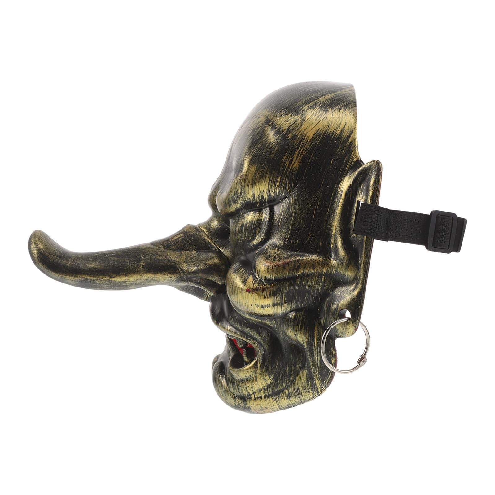 GALPADA Maschera Giapponese Tengu Autentica da Samurai per Uomo Maschera Demoniaca Tradizionale Leggera per Carnevale Cosplay Decorazione Teatrale Spaventosa