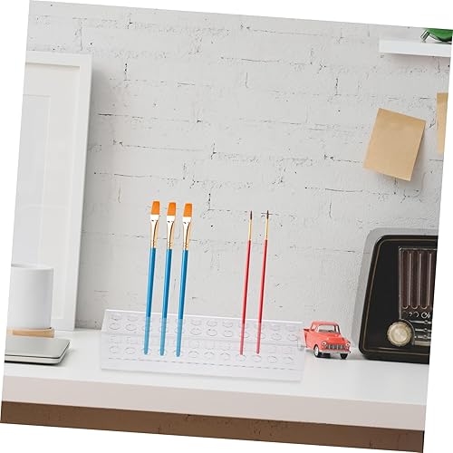 Miniatura 4 de PACKOVE Acrylic 24-Hole Makeup Pen Holder Storage Rack Cosmetic Display Case for Artists Detachable Organizer for Pens and Tools