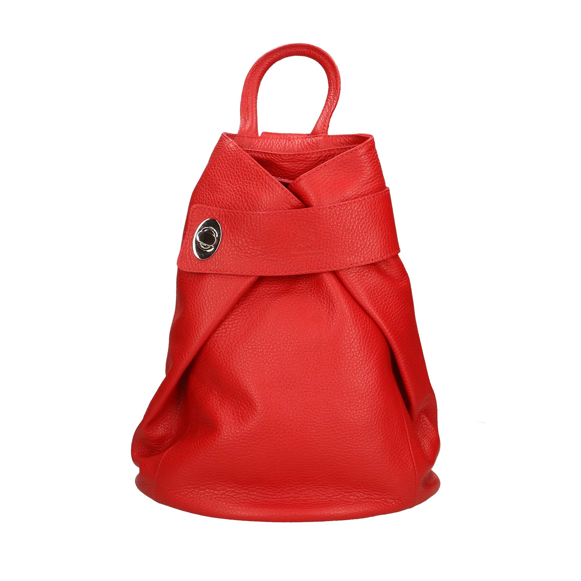 Chicca Borse Borsa Zaino Donna in Pelle Made in Italy 28x35x12 Cm