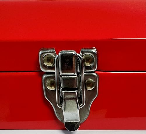 Miniatura 9 de Homak - Caja de herramientas para techo de acero, color rojo, 16 pulgadas