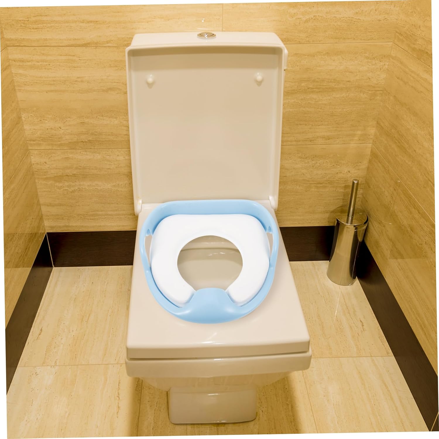 ERINGOGO Kids Potty Training Seat for Toddlers Non-Slip Toilet Seat Cover for Boys and Girls Soft PU Material Portable Design for Travel and Home Use