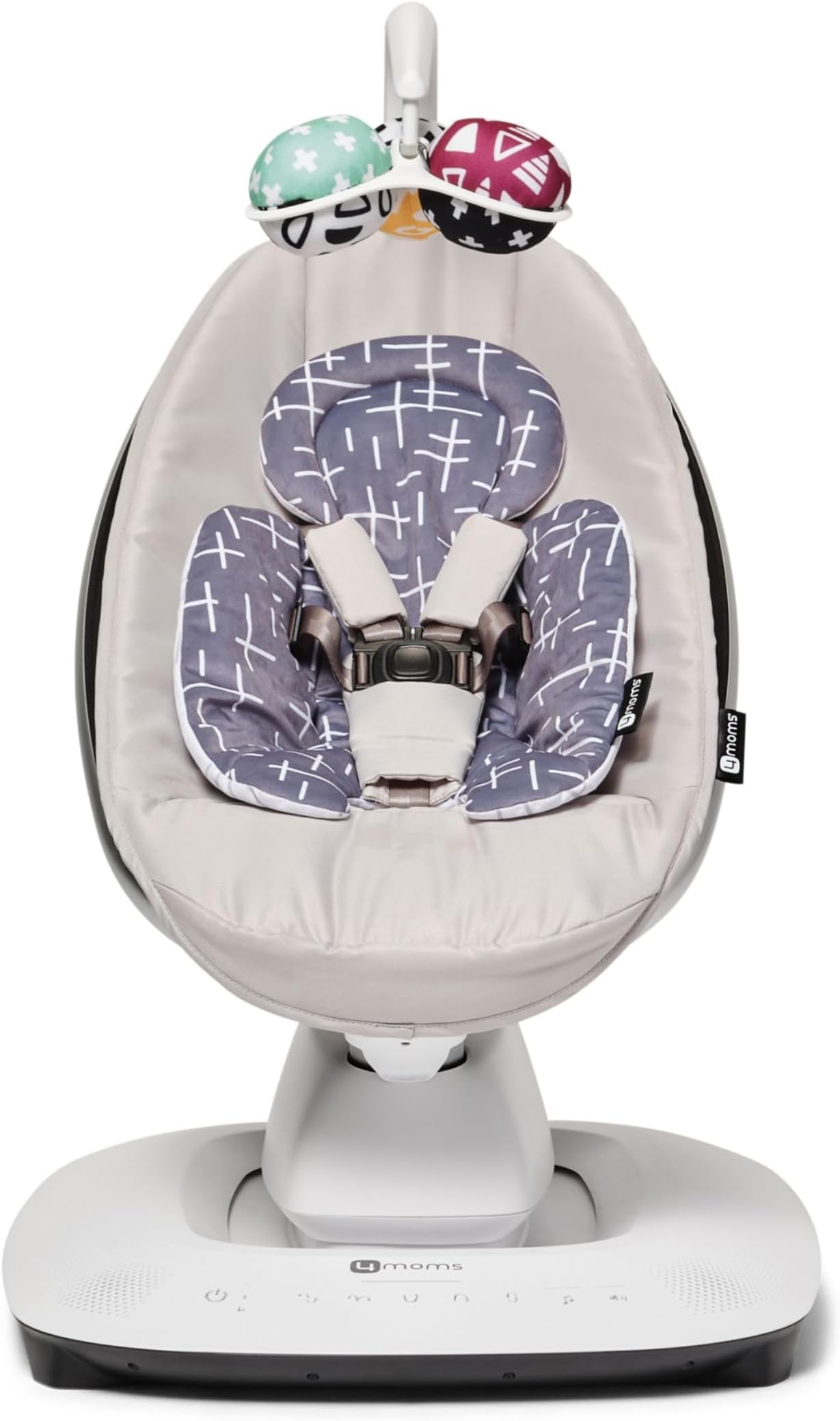 4moms MamaRoo Baby Swing, RockaRoo Infant Insert, 5 Motions, Reversible Plush Fabric, Machine Washable