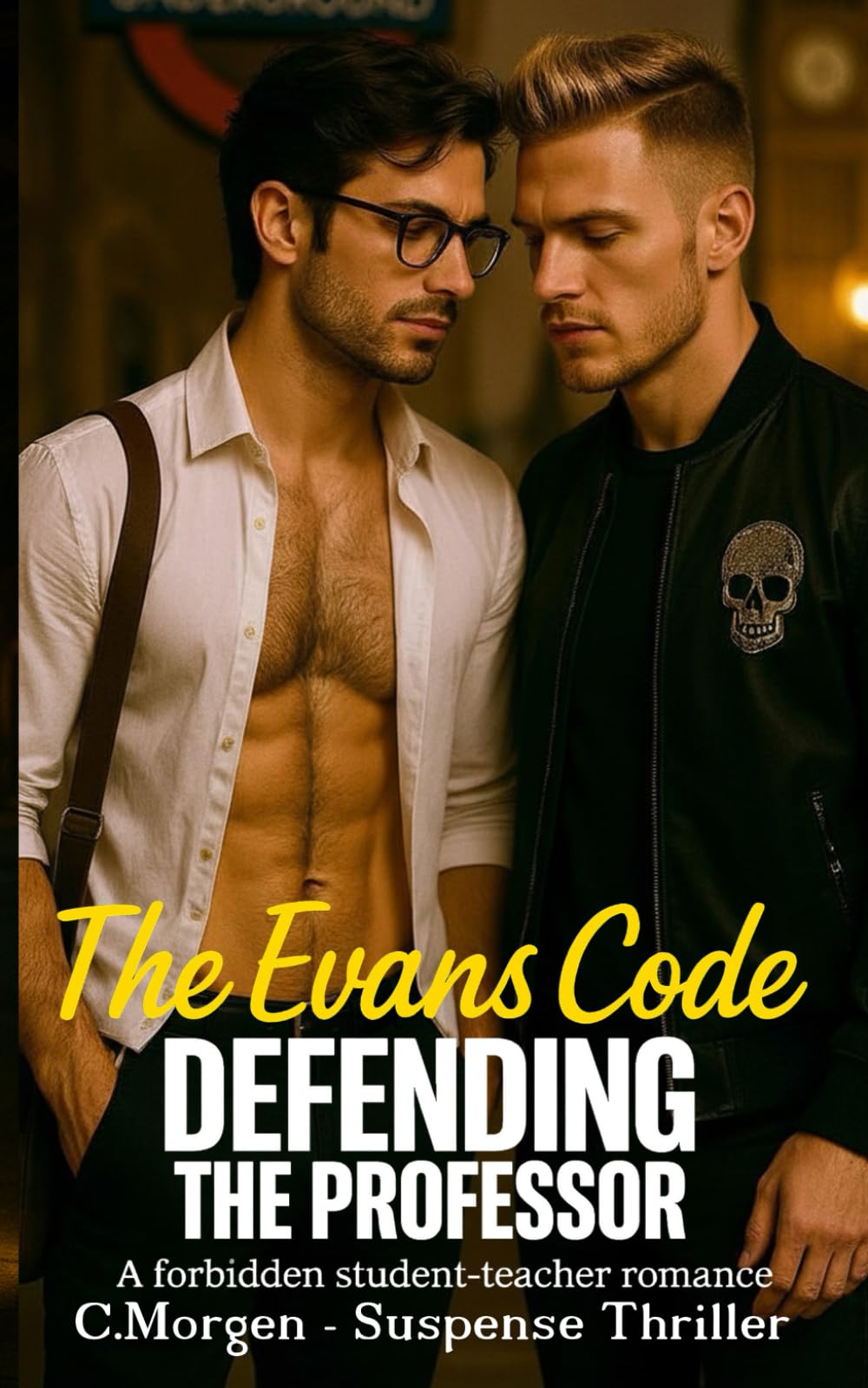 The Evans Code - A Romantic Gay Thriller — A Forbidden Love Between a Student and His Professor: Forbidden Romance (Student/Professor, Adults), Bodyguard, Slow Burn to Heat, Age Gap.