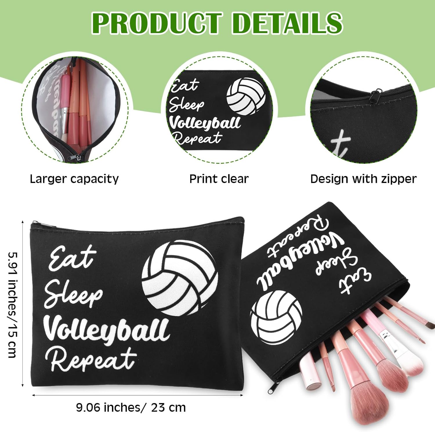 60 Pcs Volleyball Party Favors Goodie Bag Stuffers Gift Include 12 Drawstring Bags 12 Makeup Bags 12 Keychain 12 Hair Scrunchies 12 Bracelets for Softball Soccer Volleyball Party Supplies