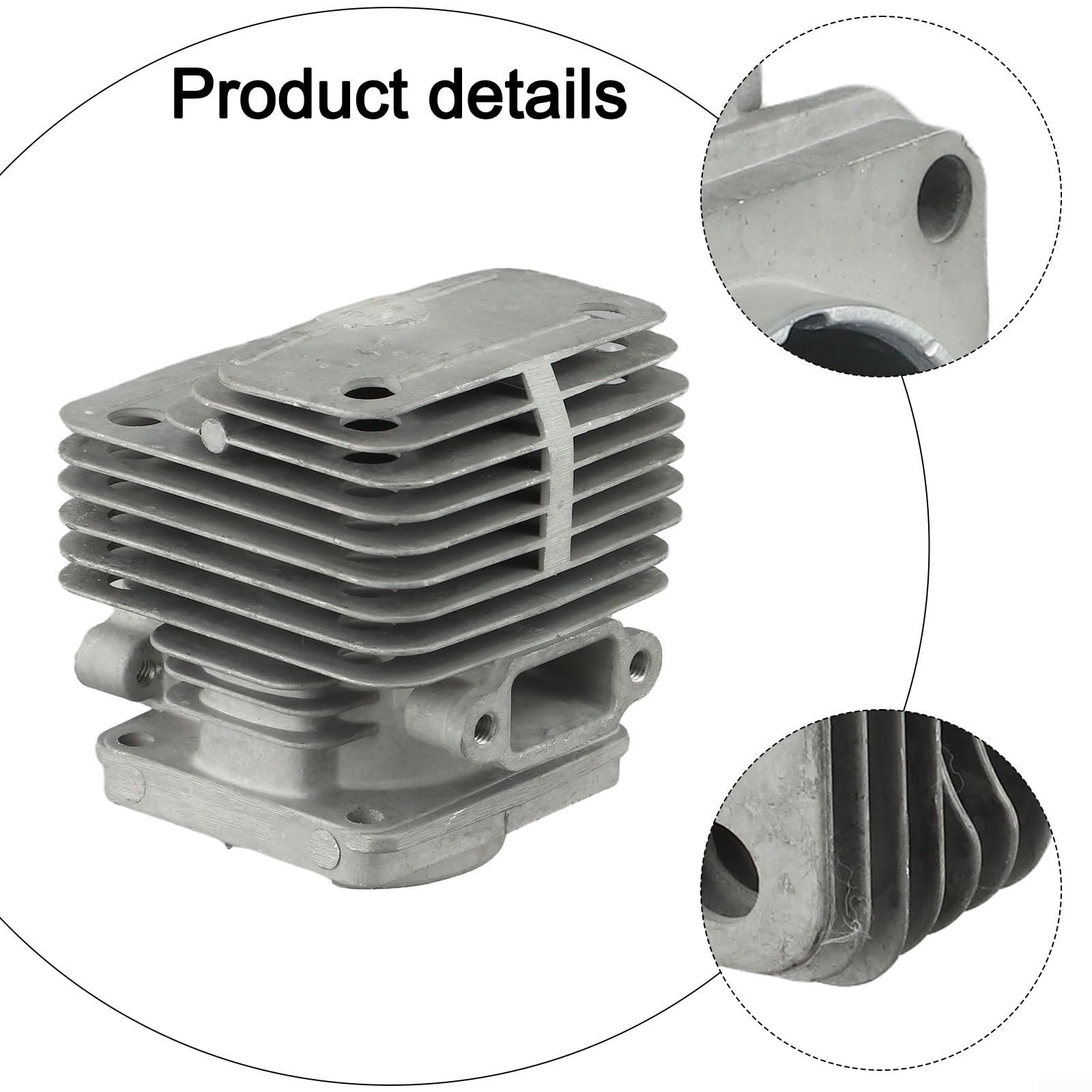 Minhe Cilindro -Pistone Kit 40mm per -Oleo -Mac 740 440BP, Efco 8400 8405, per -Stark 40, Emak Dynamac, Pin Bore 9mm Cilindro -Gruppo pistone