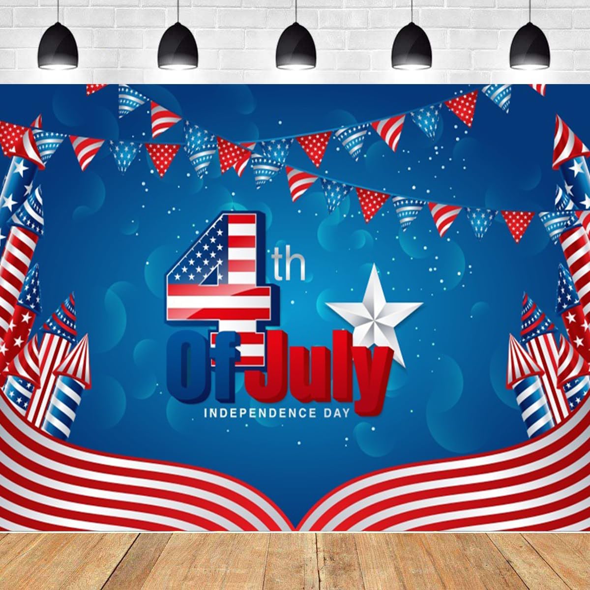 Amazon.com : Nihilar 10x8ft 4th of July Backdrop Independence Day ...