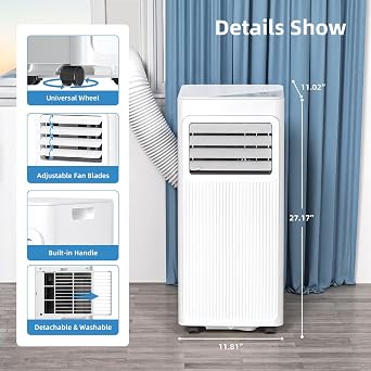 Antarctic Star Portable Air Conditioners, 10000 BTU