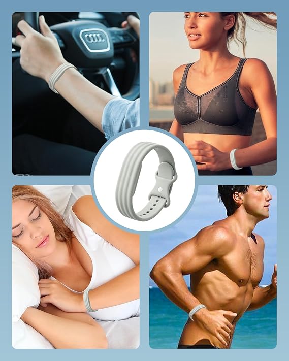 シリコンバンド 2個パック Google Fitbit Airスクリーンレスアクティビティトラッカー対応 ソフトな穴あき交換用ストラップ 防水リストバンド 調節可能なフィットネストラッカーバンド
