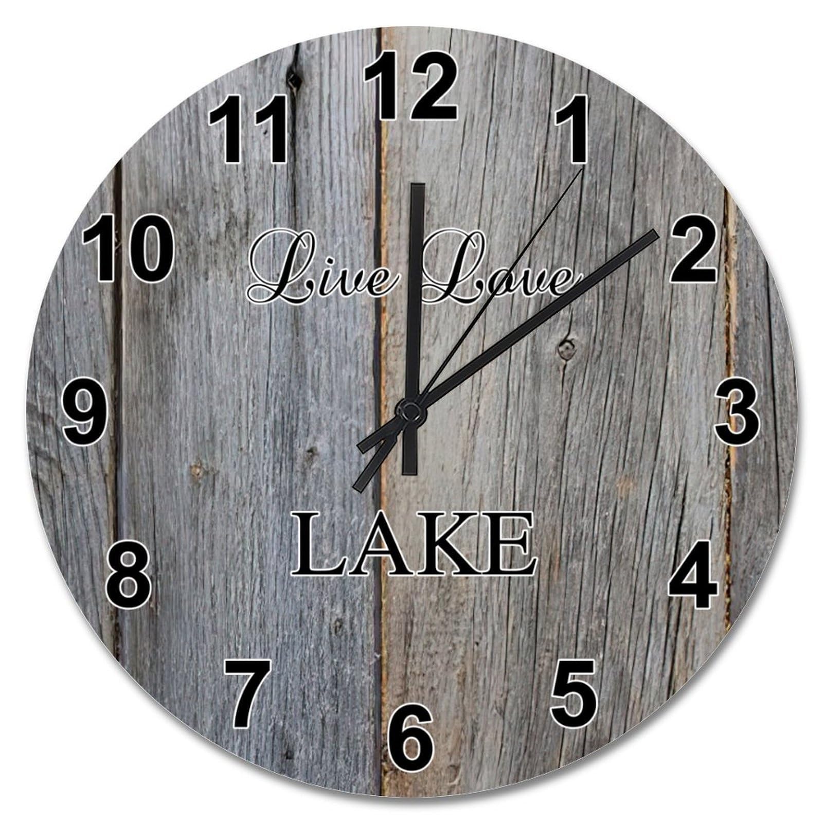 Horloge murale en bois pour une décoration de cuisine ou salon