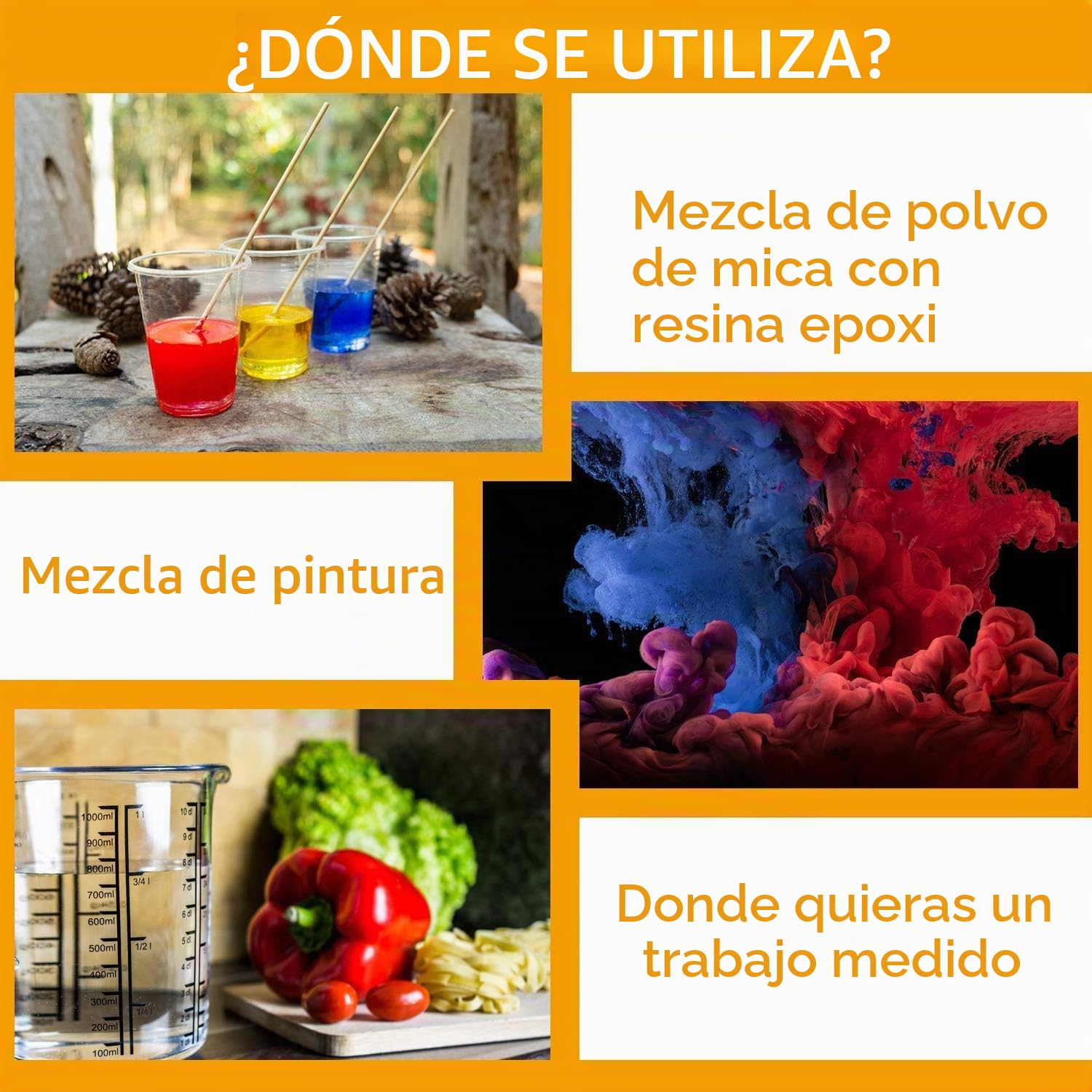 CANOPUS Profesional Vasos Medidores Pintura 25PC, 300cc, Vasos Mezcladores de Plastico para Epoxi y Resina, Vasos Para Pintura, Medidor Pintura Mezcla Para Proyectos de Arte, Automoción