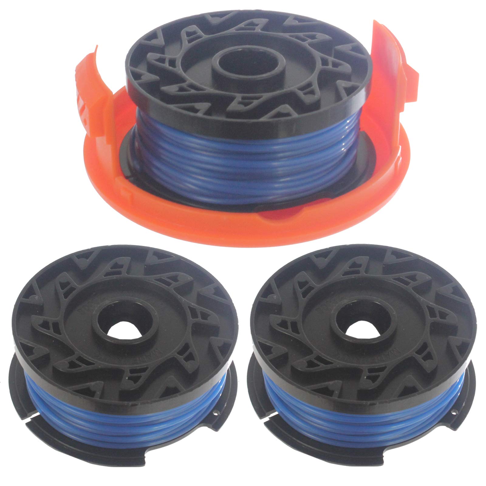 Spares2go Cover + 3 Spool Lines 10m x 1.5mm for Black and Decker Strimmer Trimmer