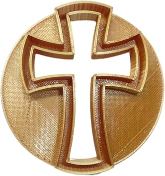 MINI SIZE CROSS DESIGN CONCHA COOKIE CUTTER MEXICAN SWEET BREAD STAMP MADE IN USA PR4979