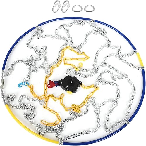 Miniatura 15 de SCITOO HKN100 - Cadenas de nieve de instalación rápida y fácil, cadena de tracción de neumáticos para automóviles, camionetas, SUV, cadenas