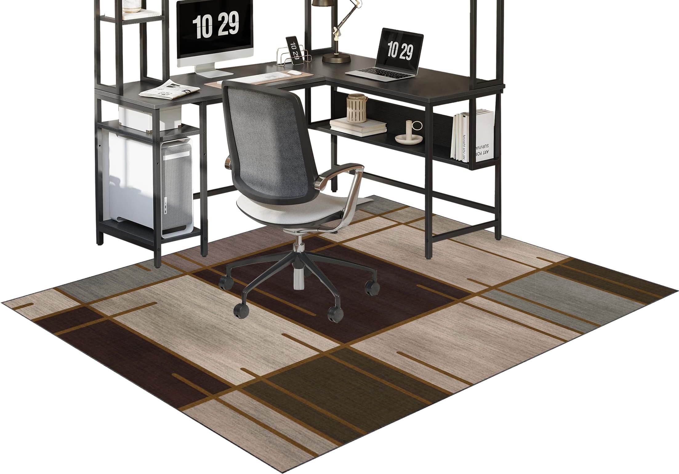 Tapis Chaise Gaming Tapis de Chaise pour Les Chaises de Jeu ou de Bureau Tapis Protection de Sol Protège Parquet Chaise Roulettes Tapis de Sol Gaming pour Gaming et Le Travail 80 x 120 cm