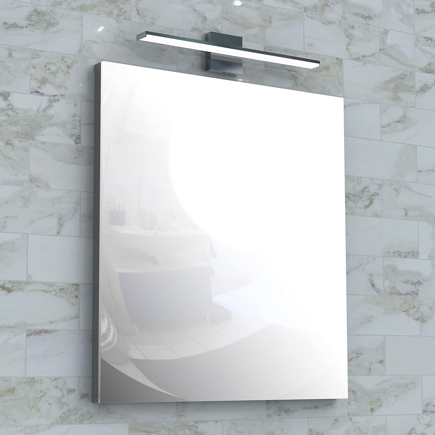 GERAMEXI 15W LED Vanity Light, Wall Mounted Bathroom Light, 24inch Mate Black Finish Aluminum 1275lm 120VAC Bathroom Wall Lighting for Bathroom Mirror Cabinet Non-diammable Toilet Wall Light - 