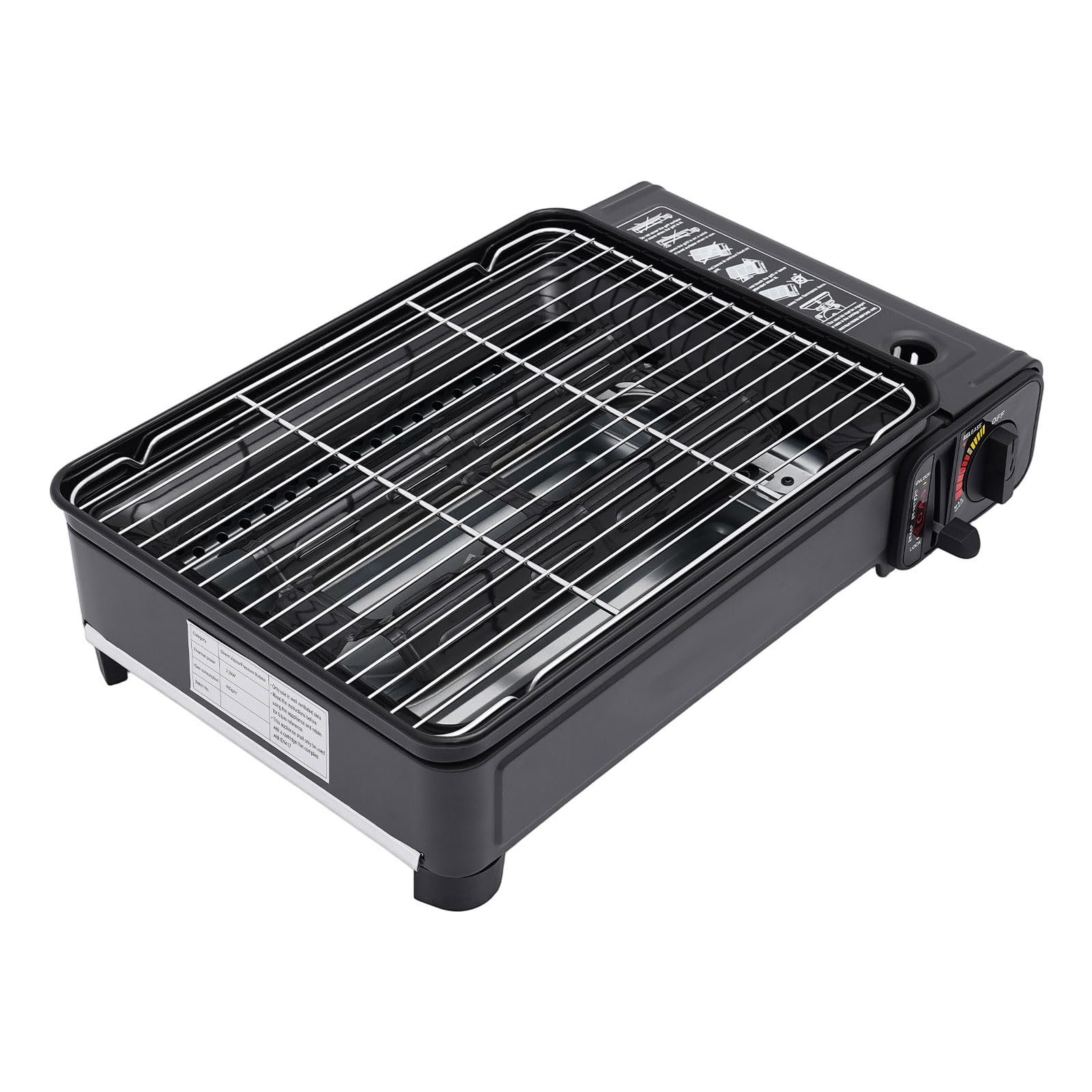 Fornello a gas portatile a 2 fuochi, fornello da campeggio da 2,2 kW
