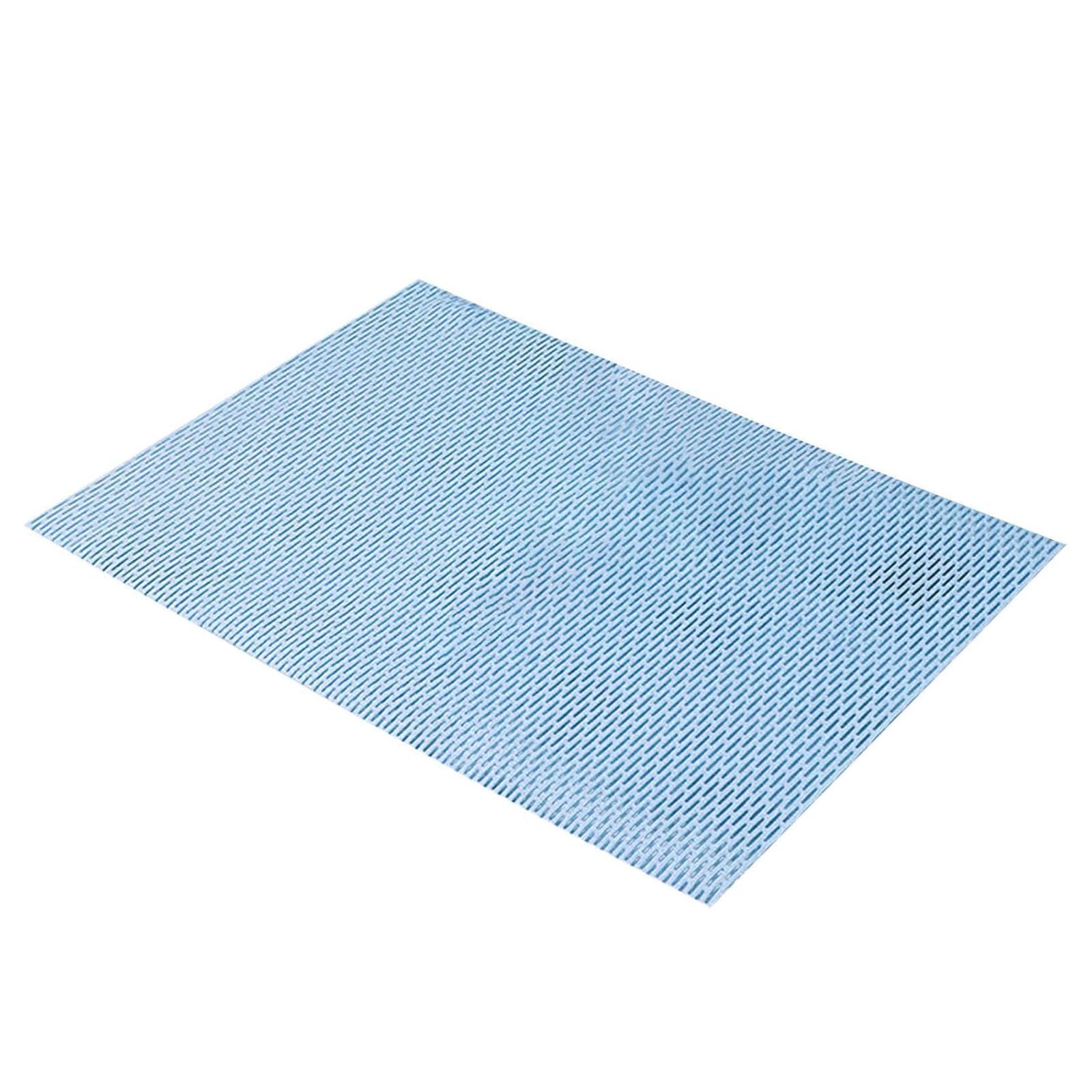 Tapis de bain antidérapant pvc souple bleu clair douche cuisine 40x60cm
