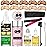 Wig Accessory Essentials Kit Lace Front Wig Glue & Remover, Wig Caps, Elastic Band, Hair Wax Stick, Edge Control, Edge Brush, Hair Shear Dermaplanning Razor Tool and Edge Scarf - 29PCS