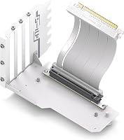 EZDIY-FAB Függőleges GPU Tartó PCIe 4.0 Riser Kábellel - 115mm Fehér Shield Sorozat RTX40 Kártyákhoz - Teljes PCIe Slotokhoz 1