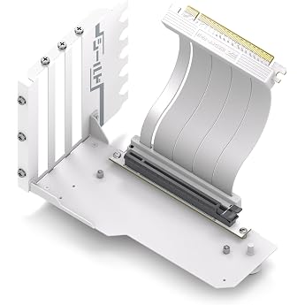 EZDIY-FAB Shield Series New Vertical PCIe 4.0 GPU Bracket Vertical Graphics Card Holder PCIe 4.0 X16 Gen4 Compatible Only with Full Open PCIe Slot, with Riser Cable, 90 Degree Right Angle 11.5cm