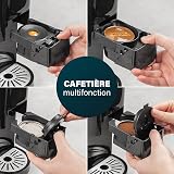 Princess Machine à café multi-capsules 4 en 1 – Capsules, dosettes, café moulu – Sans BPA – 800 ml – 1450 W – Noir et argent – 249450 - 5