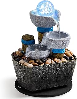 Настольный фонтан Настольный водопад Фонтан для медитации Внутренний фонтан Декоративный фонтан Офис Домашний отдых и отдых.