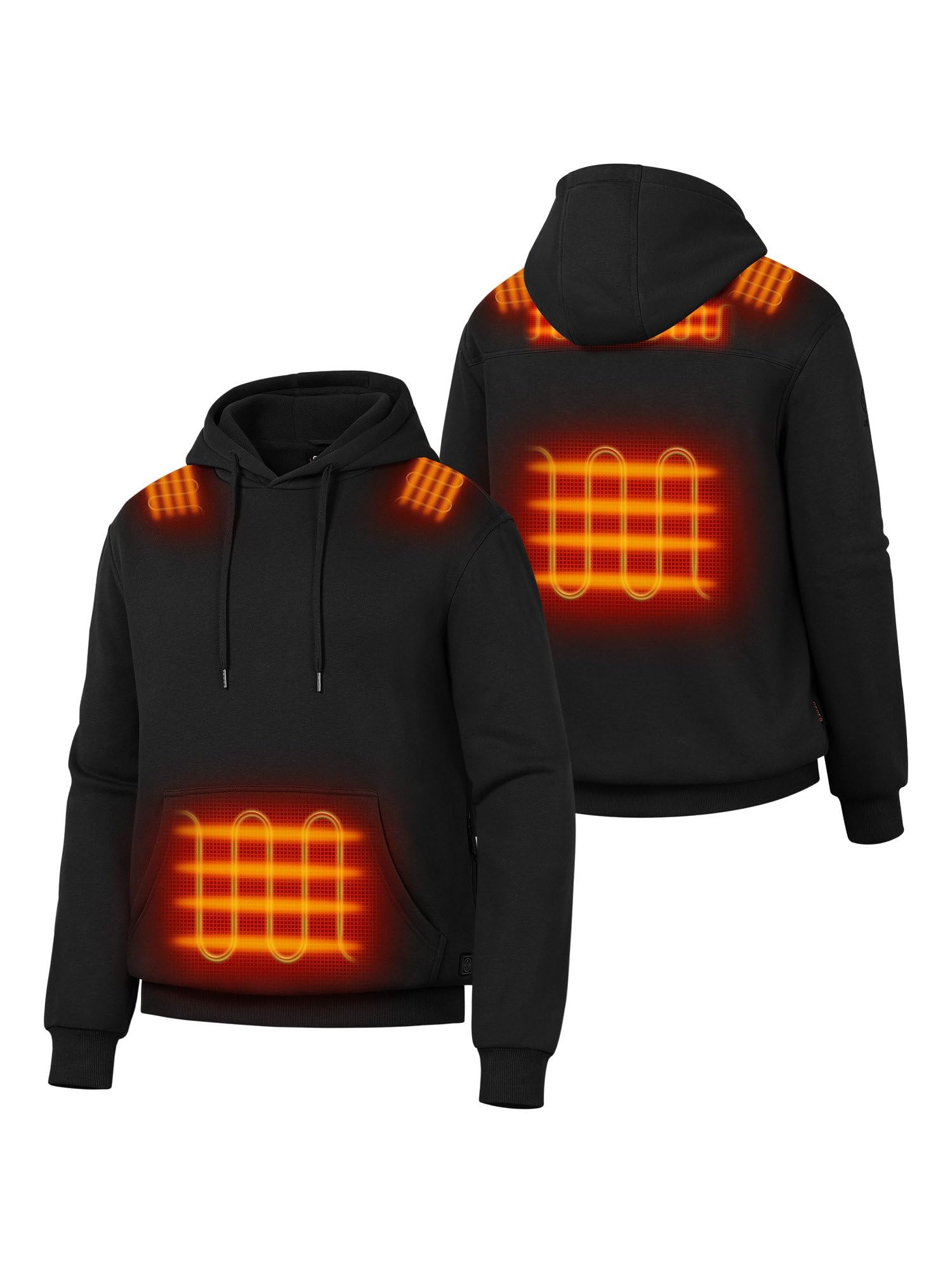 ORORO Unisex 5-Zone Heated Pullover Hoodie